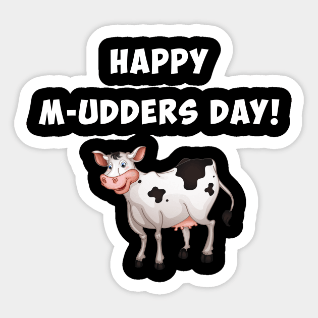 Happy M-udders day, funny mother's day gift Sticker by Parrot Designs